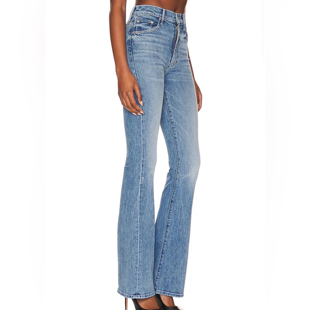 MOTHER High Waisted Weekender Heel in Belle De Jour